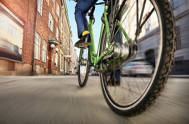 Alttext: Cykla Cykel Cyklist Fotograf: Sundsvalls kommun Bildtext: -